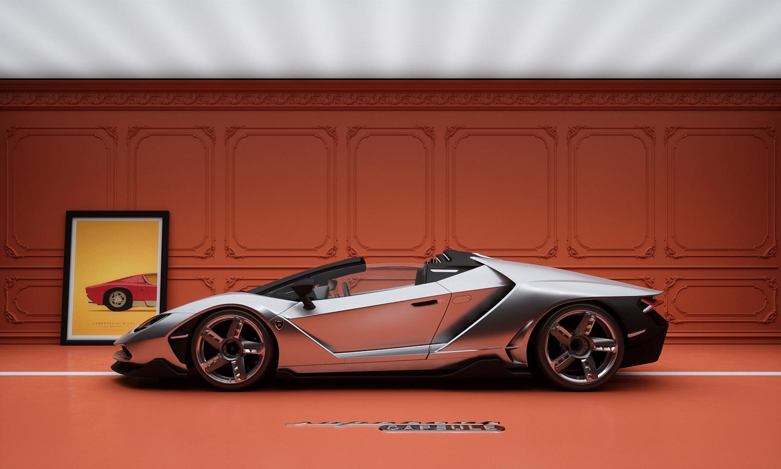 Lamborghini Centenario Classic Set Private Luxury Super Car Showroom